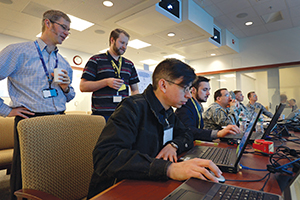Observers watch a  Project C team respond to a cyber incident 