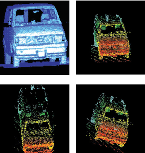 Images of a van created by GM APD photodetection