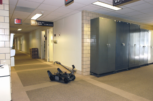 Robot in hall